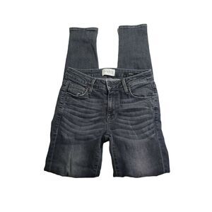 Parker Smith Jeans Size 25 Womens Dark Wash Destroyed Low Rise Skinny Leg Denim